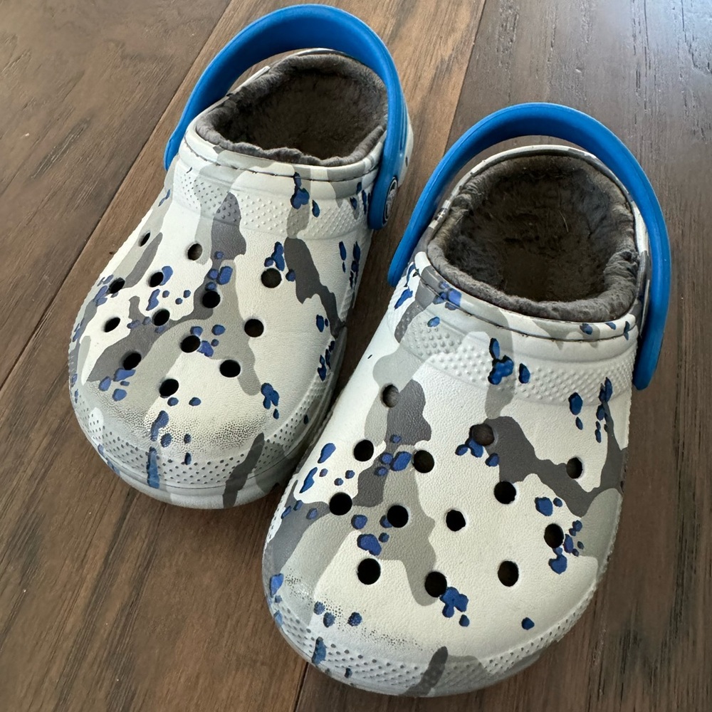 Crocs unisex-child Classic Lined Camo Clog